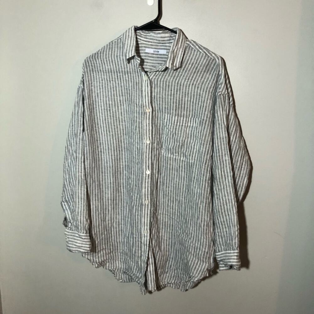 Journal standard relume linen button down shirt women OS oversized Japanese